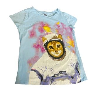 Astronaut cat t-shirt size 12